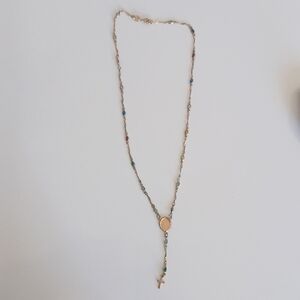 Elegant Gold and Green Beaded Necklace